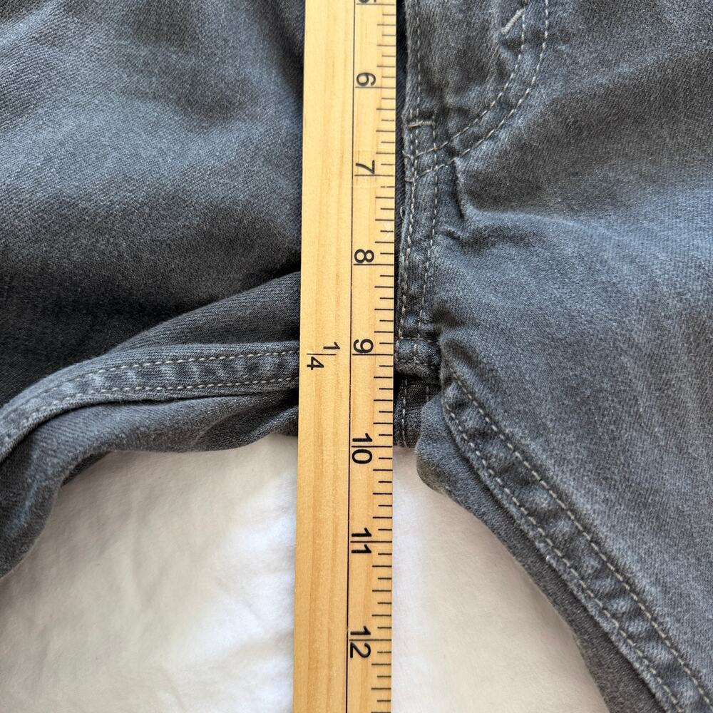 Levi's 514 Jeans Mens 28 x 30 Washed Black Droit Slim Straight Denim Dark Wash - Picture 6 of 11